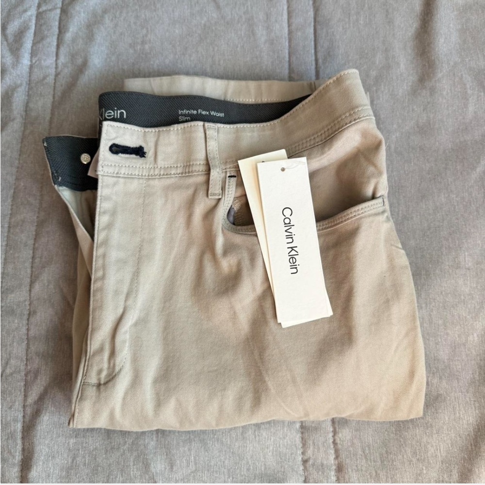 Calvin Klein Men's Tan Pants